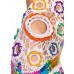 MORPHEW ATELIER Rainbow Nylon Hand Crocheted Cocktail Dress Made From 1960'S Psychedelic Fabric