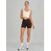 Coffee High Waisted Shorts 3
