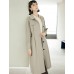 Lapel Mid-Length Classic Trench Coat