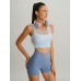 Light Blue Cut Out Shorts 3