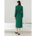 Gathered Waist Double-Breasted Trench Coat