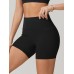 Black Natural Waisted Sports Shorts 3