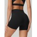 Black Natural Waisted Sports Shorts 3