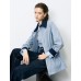 Blue Waist-Defining Vintage Trench Coat Blue Waist-Defining Vintage Trench Coat