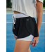 Contrast Trim Lined Workout Shorts