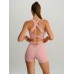 Pink Cut Out Shorts 3 Pink Cut Out Shorts 3