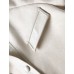 Beige PU Leather Pocket Detail Trench Coat