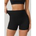 Black Natural Waisted Sports Shorts 3