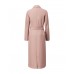 Gathered Waist Double-Breasted Trench Coat