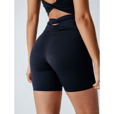 Black Cut Out Shorts 5