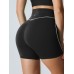 Black Natural Waisted Lycra® Short