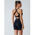 Black Cut Out Shorts 5