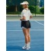 Contrast Trim Lined Workout Shorts