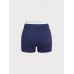 Navy Contrast Line Workout Shorts 3