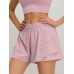 Pink Sports Breathable Shorts