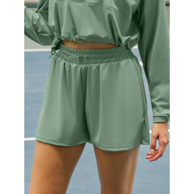 Light Green Sports Shorts 3