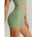 Light Green Cut Out Shorts 3