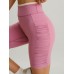 Pink Ruched Fitness Shorts 6