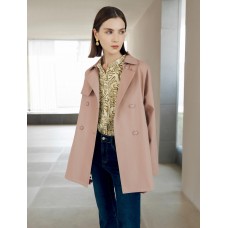 Casual Chic Mid-Length Trench Coat