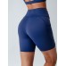 Navy Contrast Panel Sport Shorts