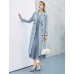 Gathered Waist Double-Breasted Trench Coat