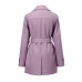 Vintage Lapel Belted Short Trench Coat Vintage Lapel Belted Short Trench Coat