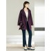Textured Stand Collar Mid-Length Minimalist Trench Coat
