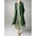 Green Belted 100% Tencel Midi Trench Coat