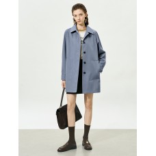 Vintage Loose Mid-Length Trench Coat