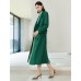 Gathered Waist Double-Breasted Trench Coat