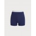 Navy Contrast Line Workout Shorts 3